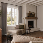 Gavin 100% Balckout Linen Look Curtains