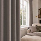 Gavin 100% Balckout Linen Look Curtains