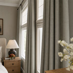 Gavin 100% Balckout Linen Look Curtains