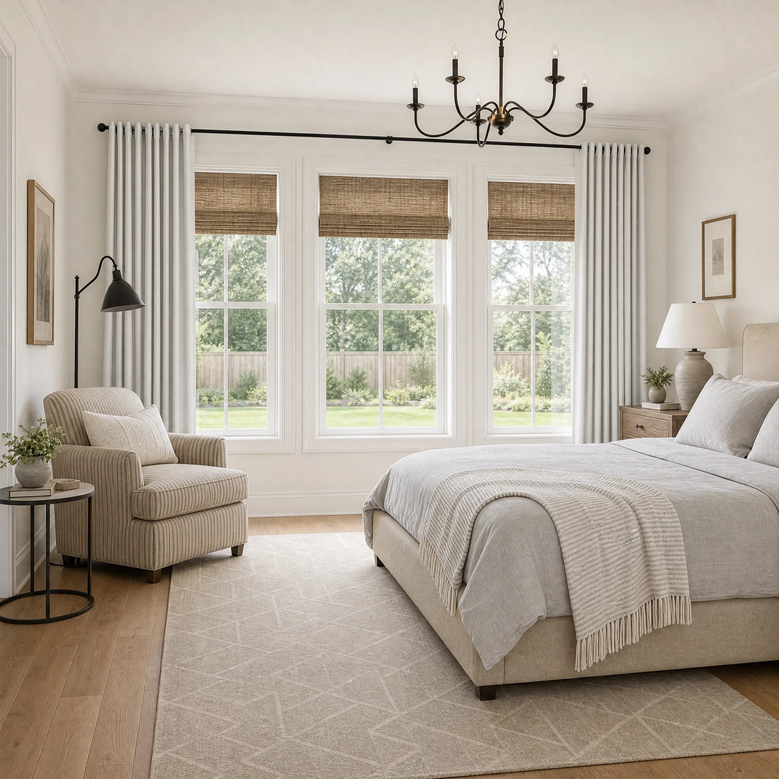 Gavin 100% Balckout Linen Look Curtains