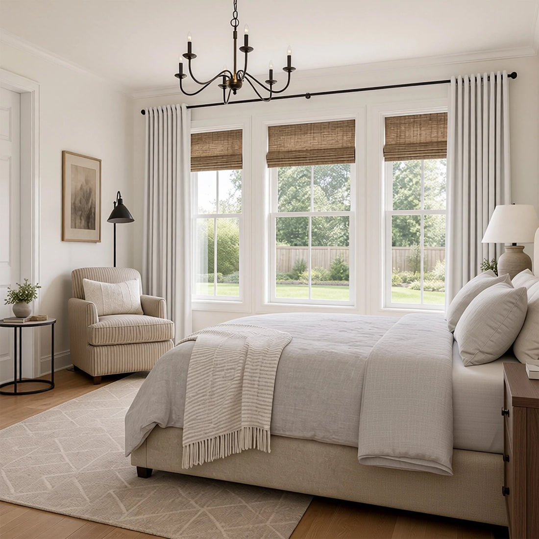 Gavin 100% Balckout Linen Look Curtains