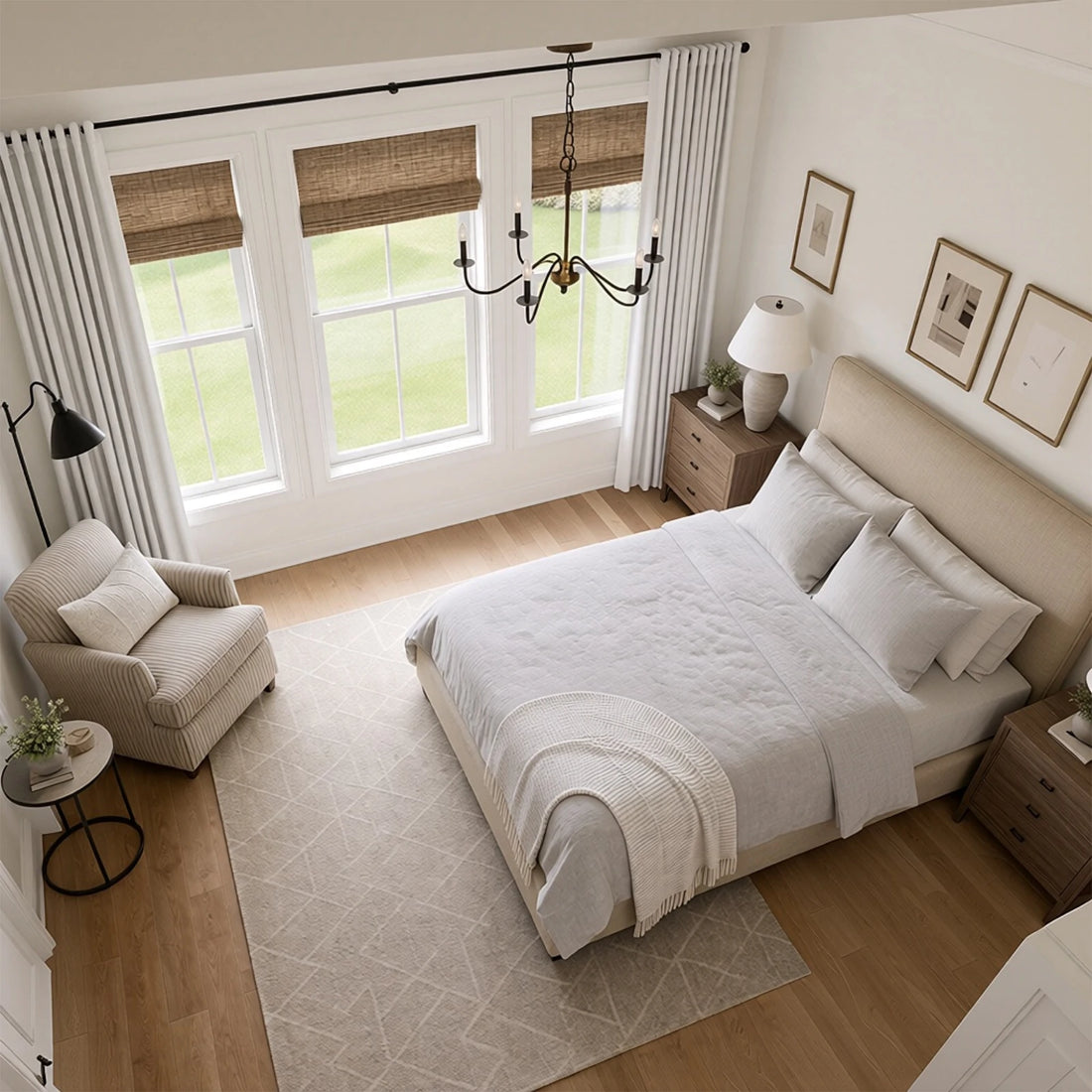 Gavin 100% Balckout Linen Look Curtains