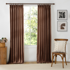 Jasper Curtains Rusty Brown Front VIew