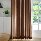 Jasper Curtains Rusty Brown Display