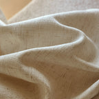 Jasper Linen Curtains Vanilla Cream Fabric Display
