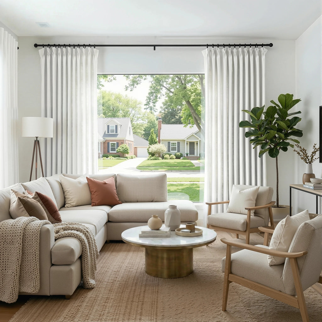 John Linen Texture Cotton Curtains