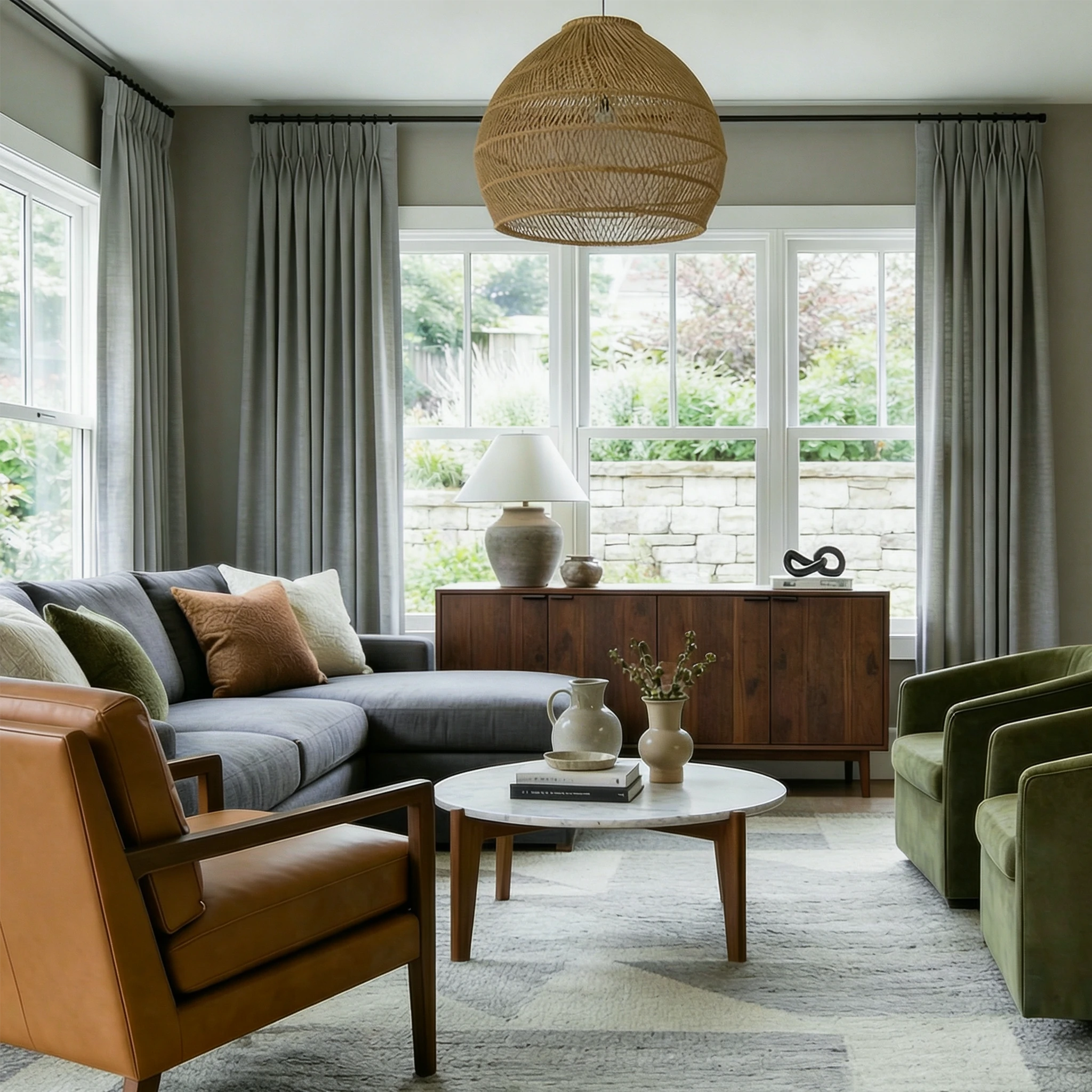 John Linen Texture Cotton Curtains