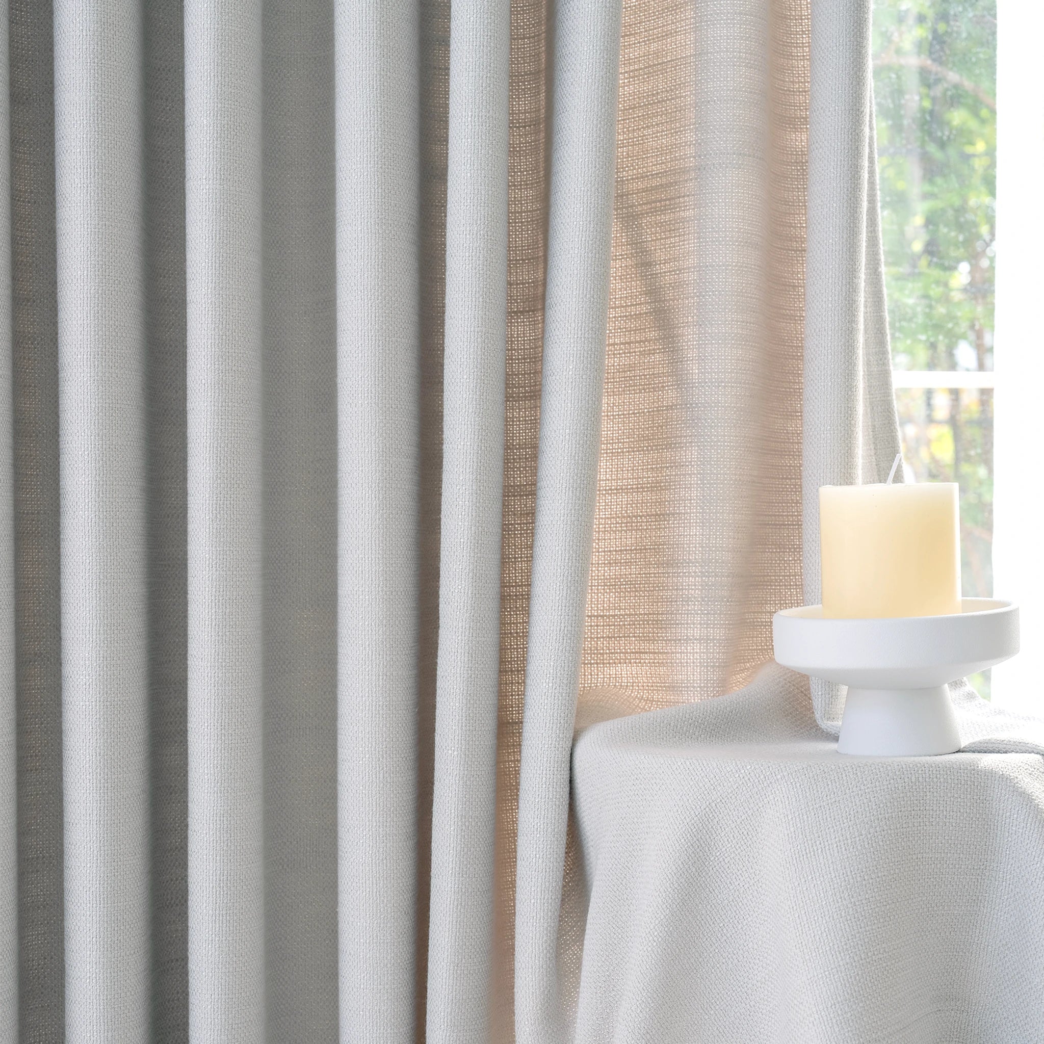 John Linen Texture Cotton Curtains