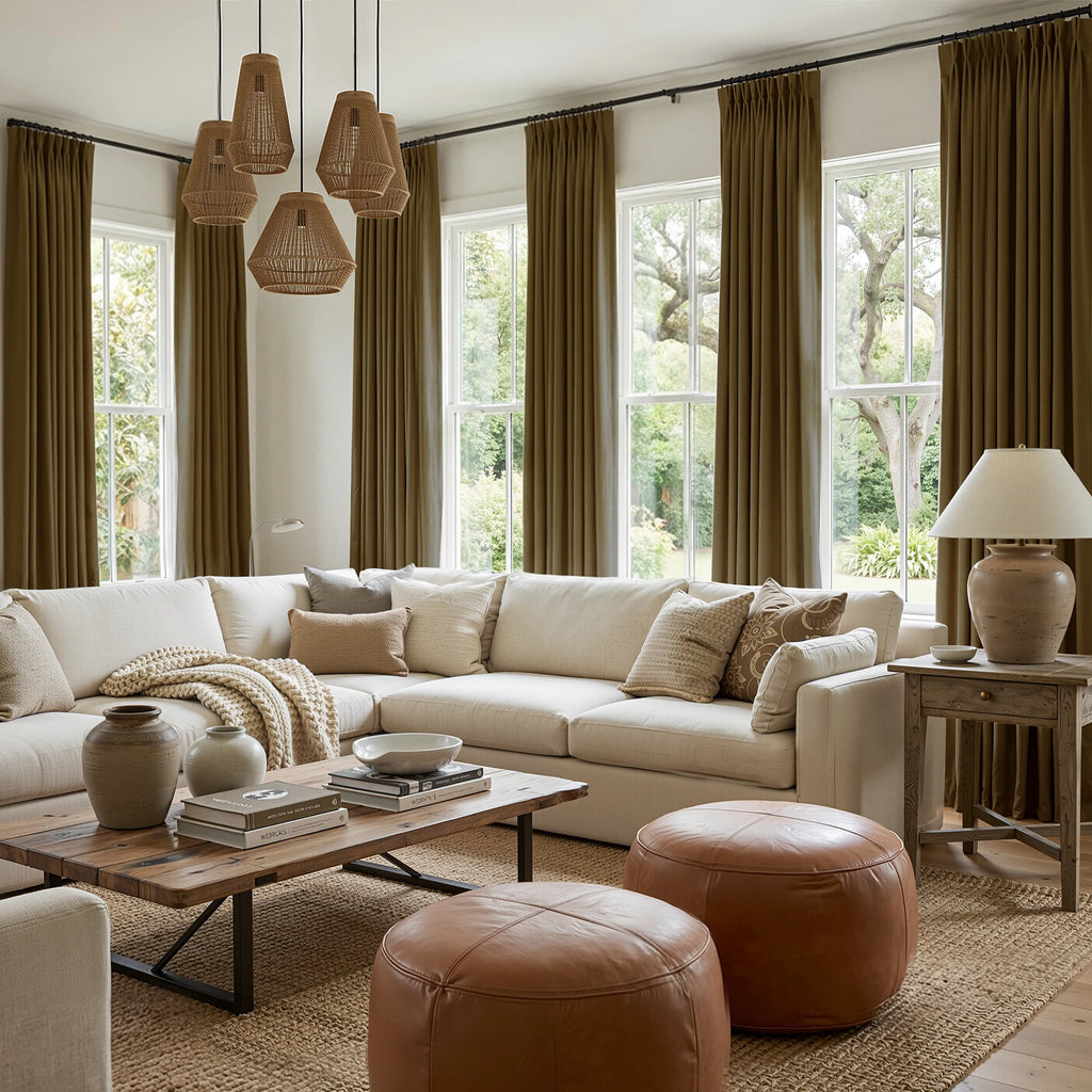 John Linen Texture Cotton Curtains