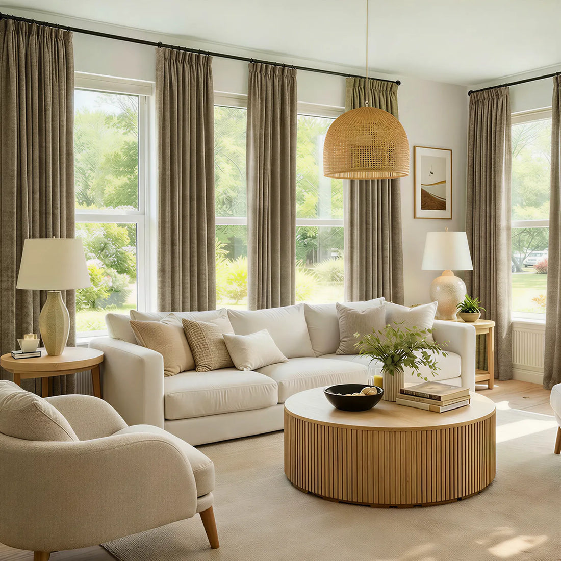 John Linen Texture Cotton Curtains