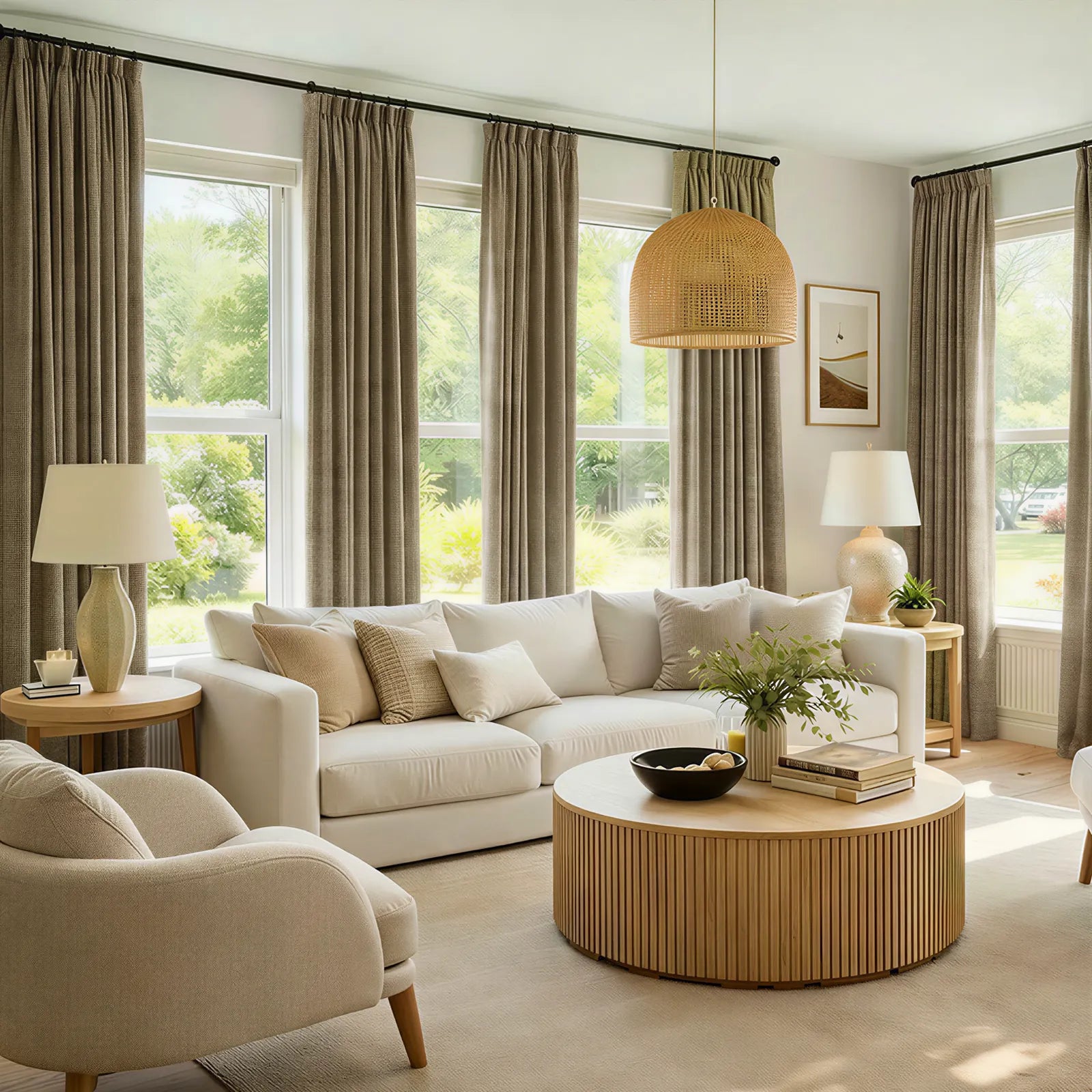 John Linen Texture Cotton Curtains