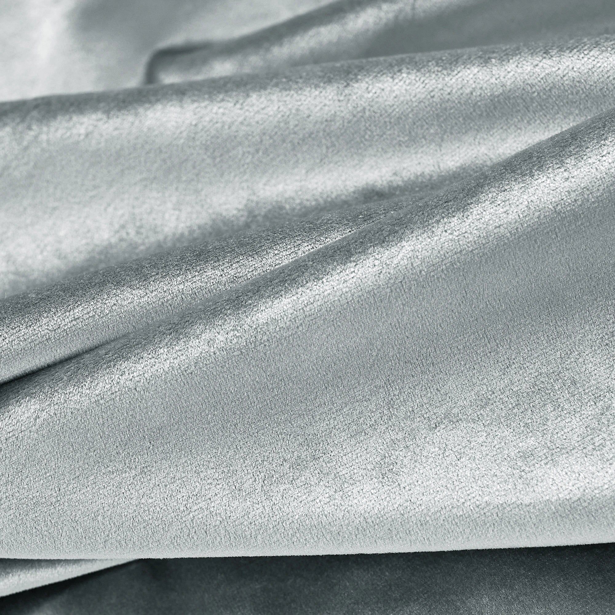 Dark Gray Velvet Curtains fabric details