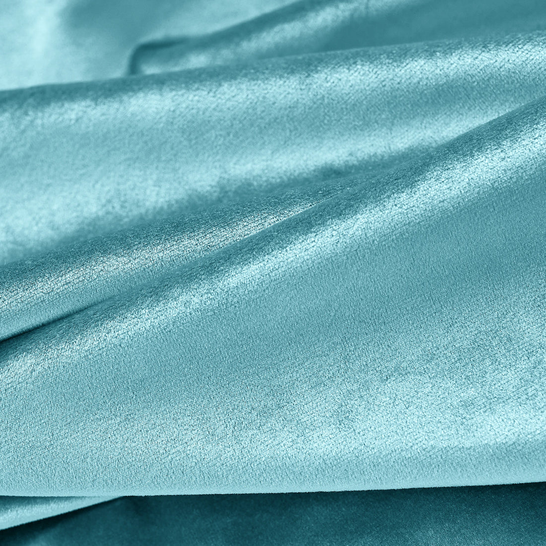 Hazy Blue Velvet Curtains fabric details