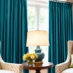 Sapphire velvet curtain Front view