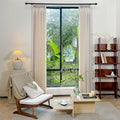 Lacey Herringbone Texture Linen Blend Curtains