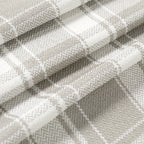 Linda Linen Plaid Striped Curtains