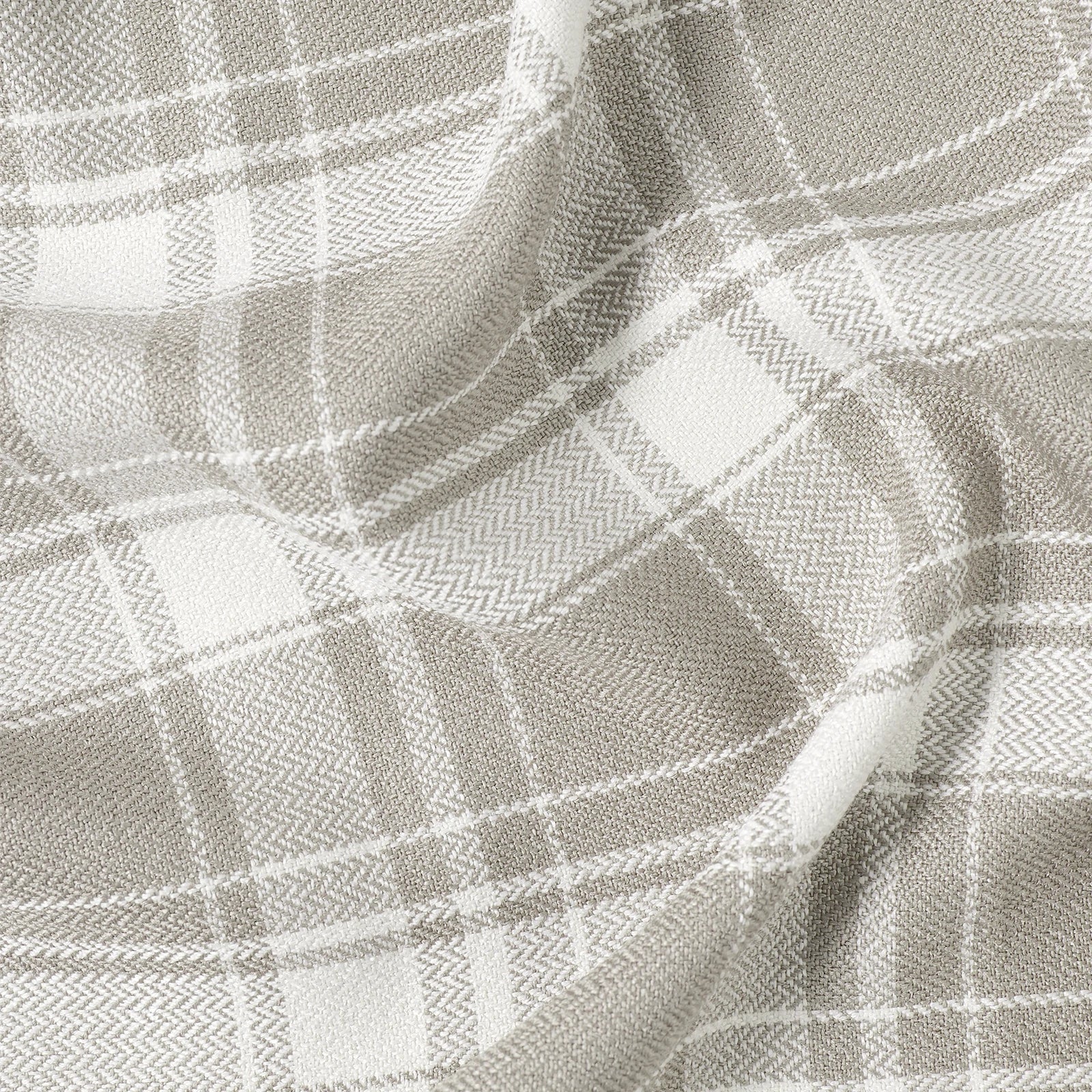 Linda Linen Plaid Striped Curtains