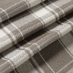 Linda Linen Plaid Striped Curtains