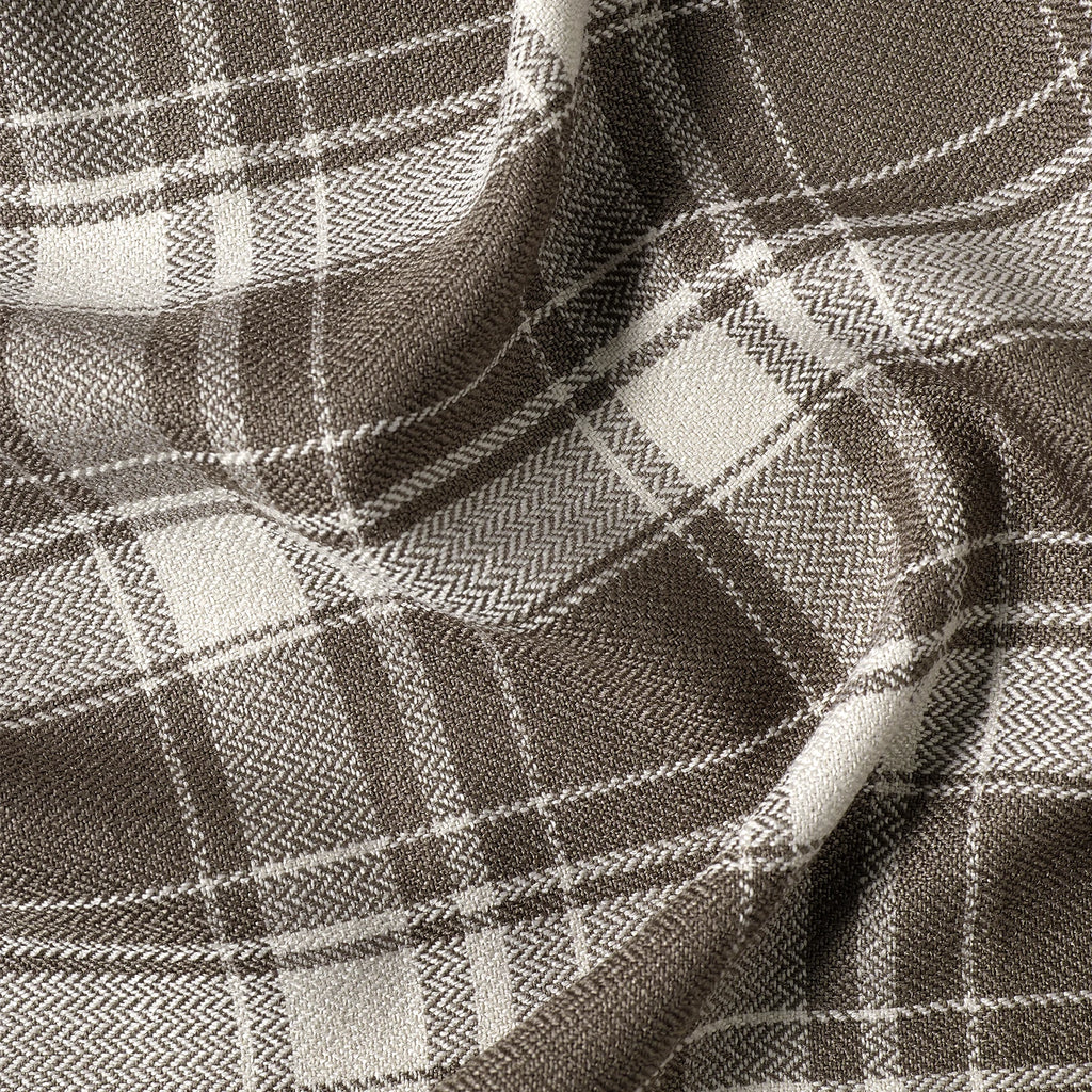 Linda Linen Plaid Striped Curtains