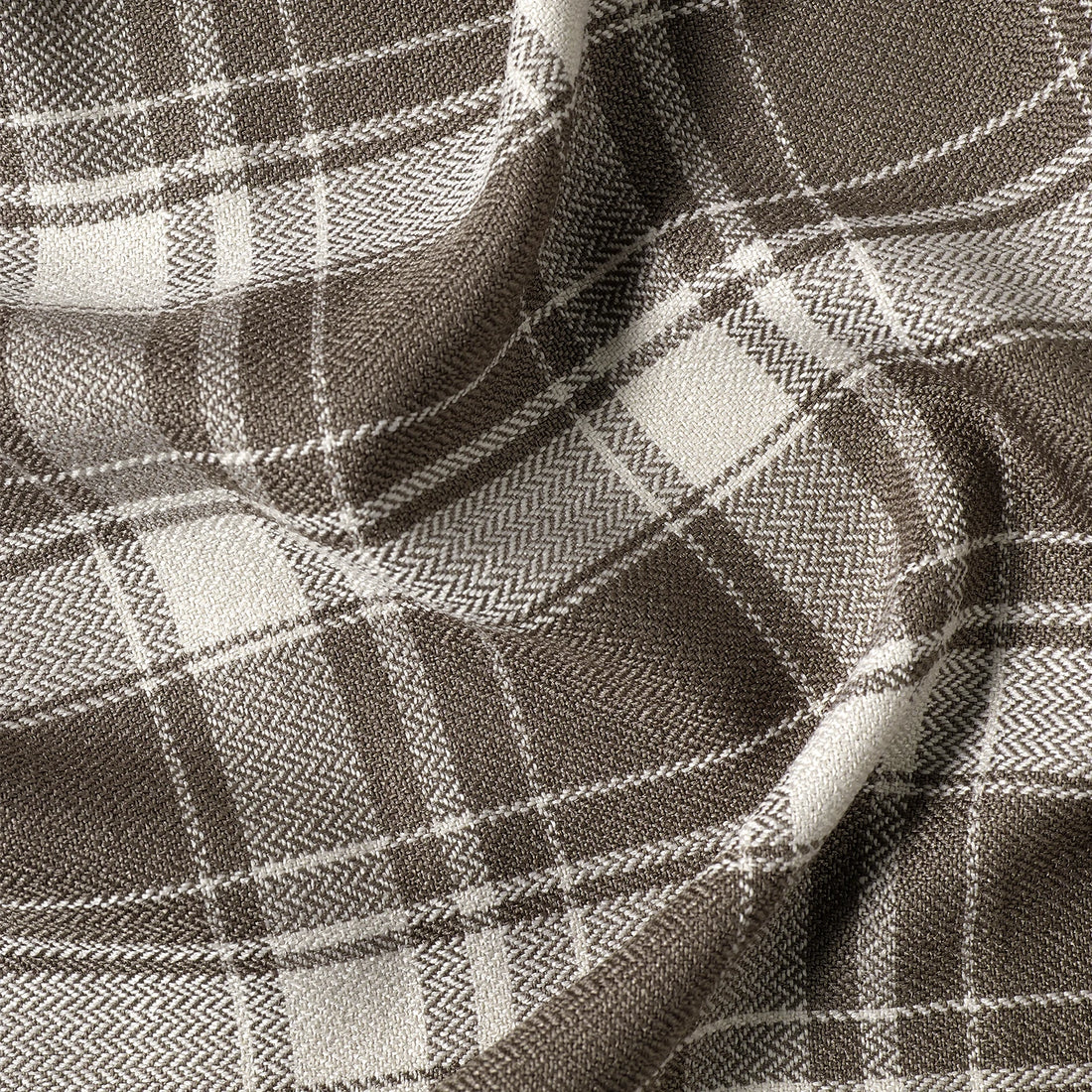 Linda Linen Plaid Striped Curtains