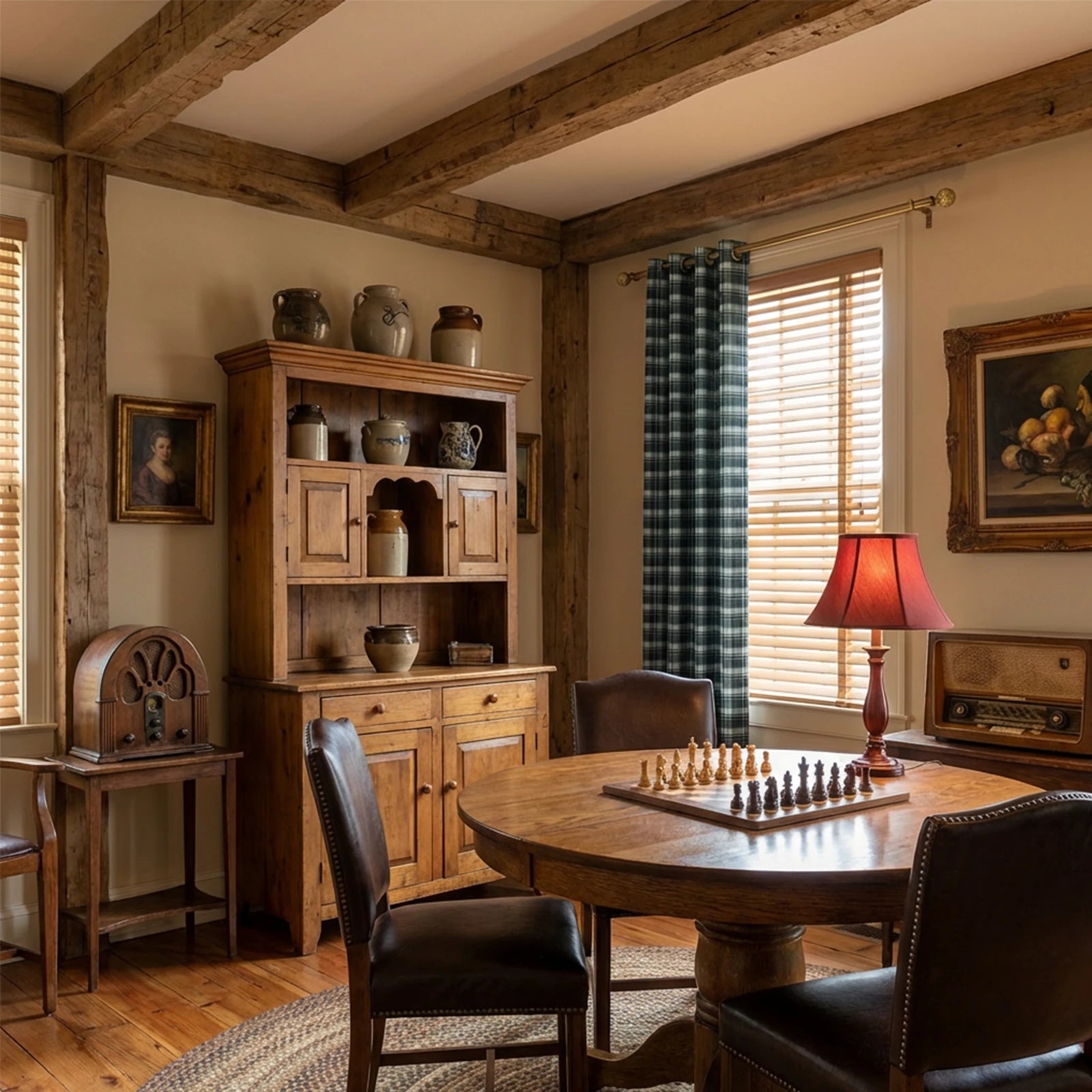 Linda Linen Plaid Striped Curtains