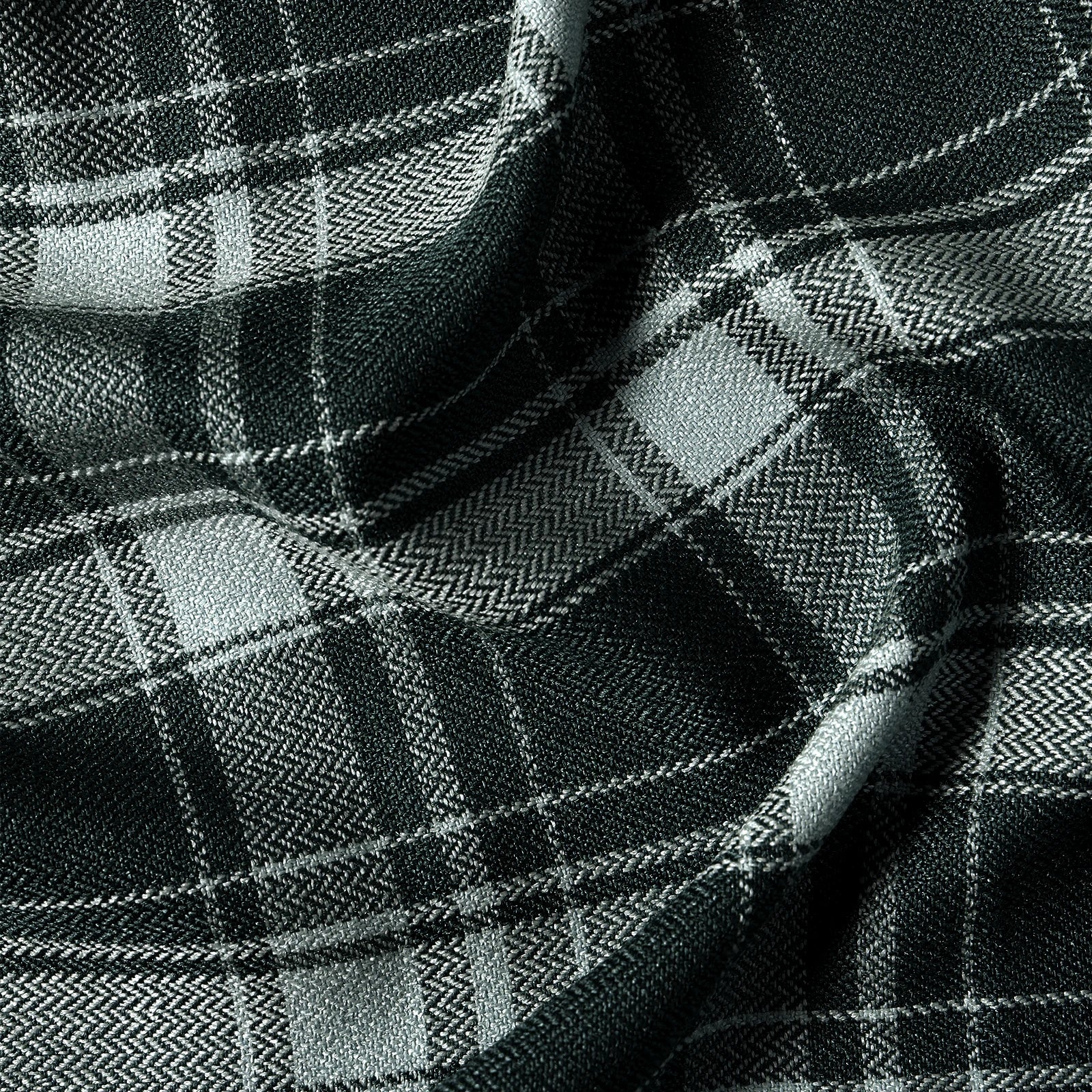 Linda Linen Plaid Striped Curtains