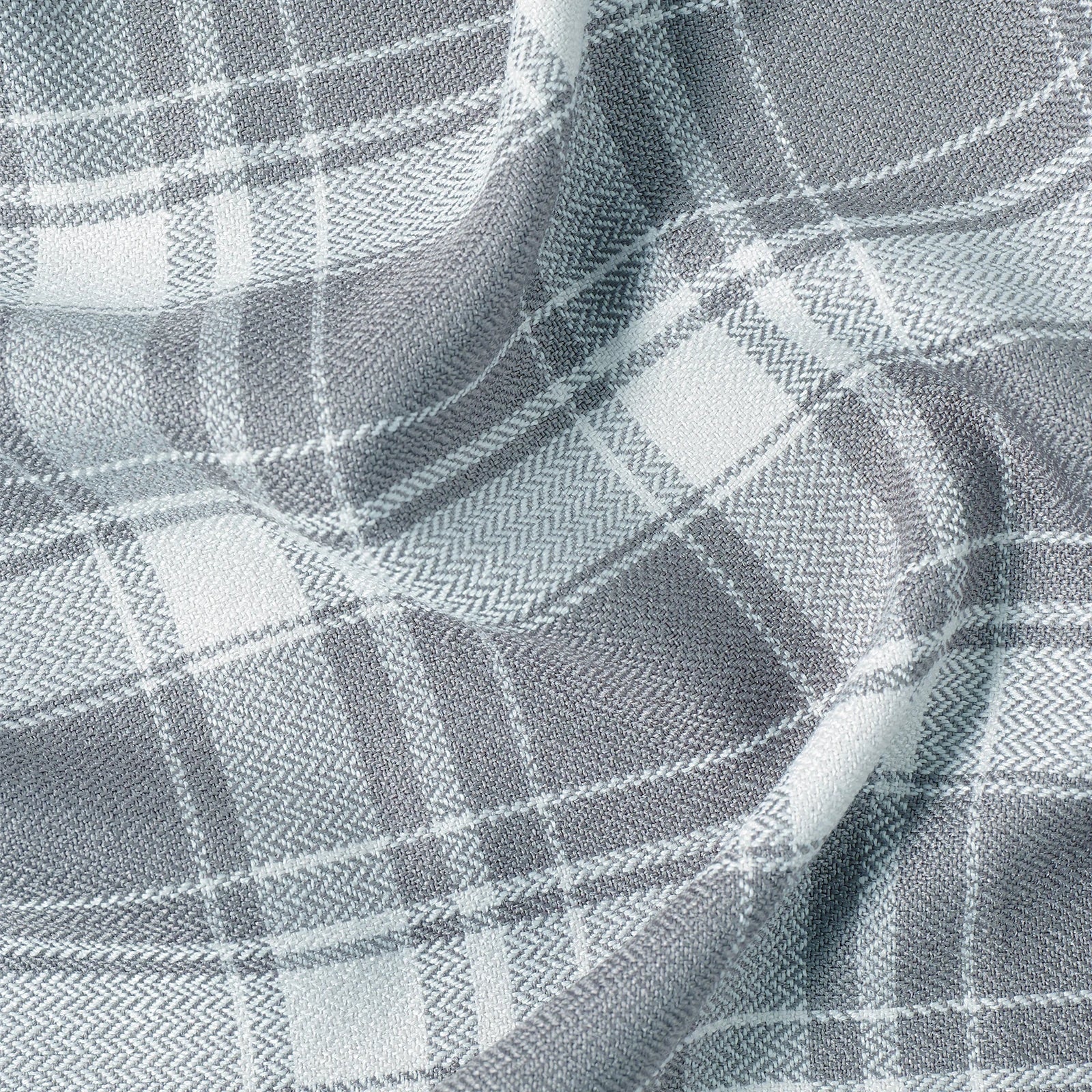 Linda Linen Plaid Striped Curtains