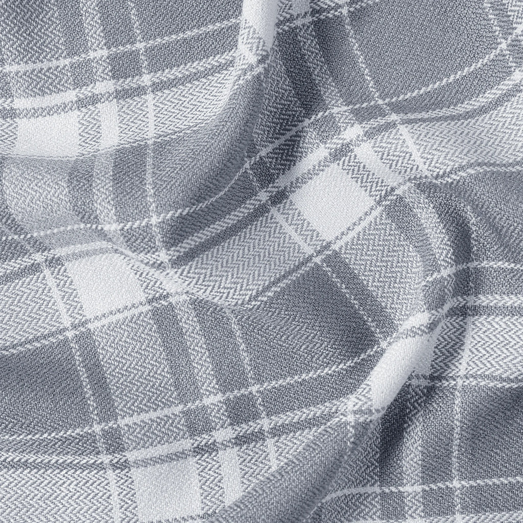 Linda Linen Plaid Striped Curtains