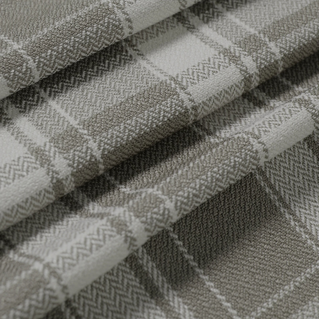 Linda Linen Plaid Striped Curtains