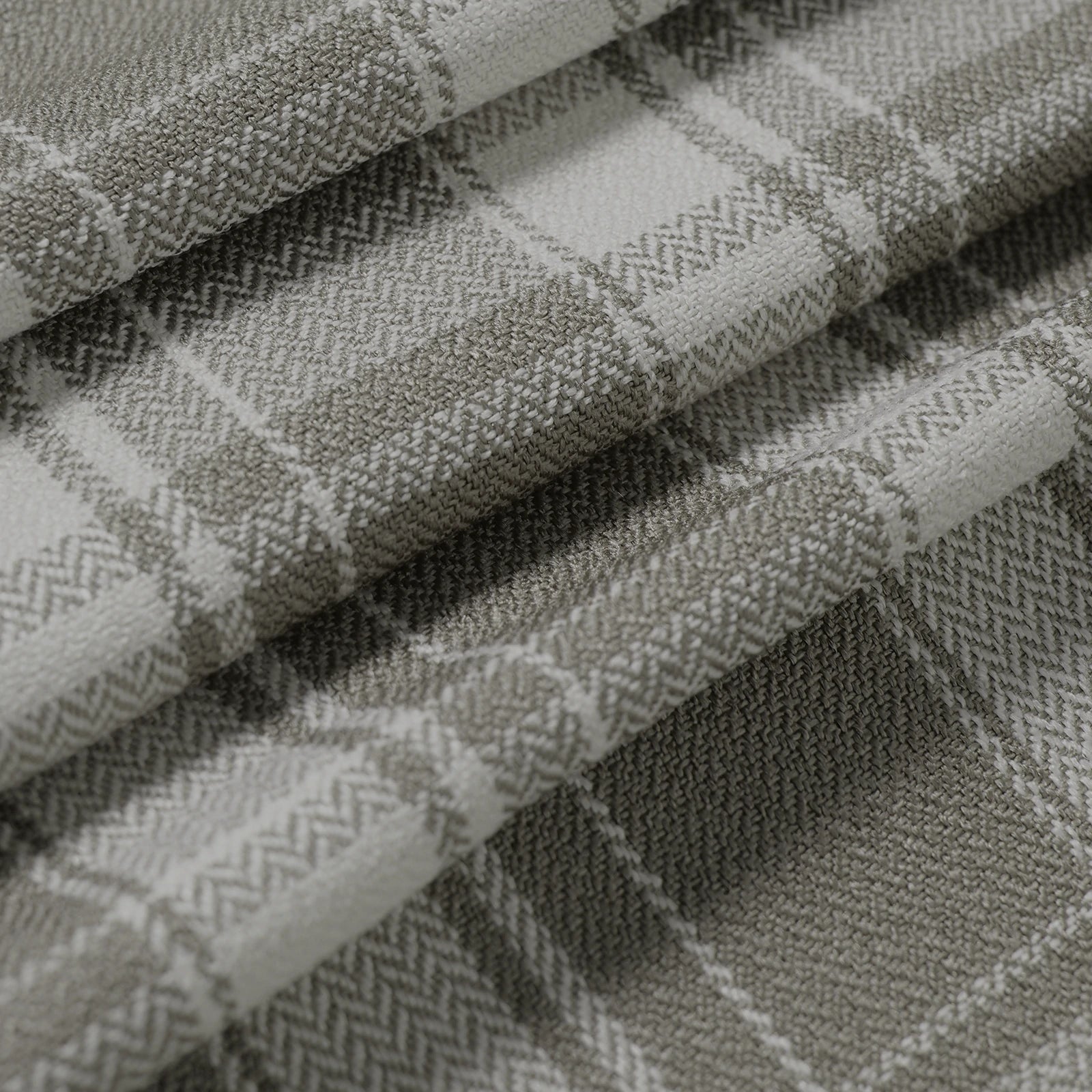 Linda Linen Plaid Striped Curtains