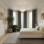 Linda Linen Plaid Striped Curtains