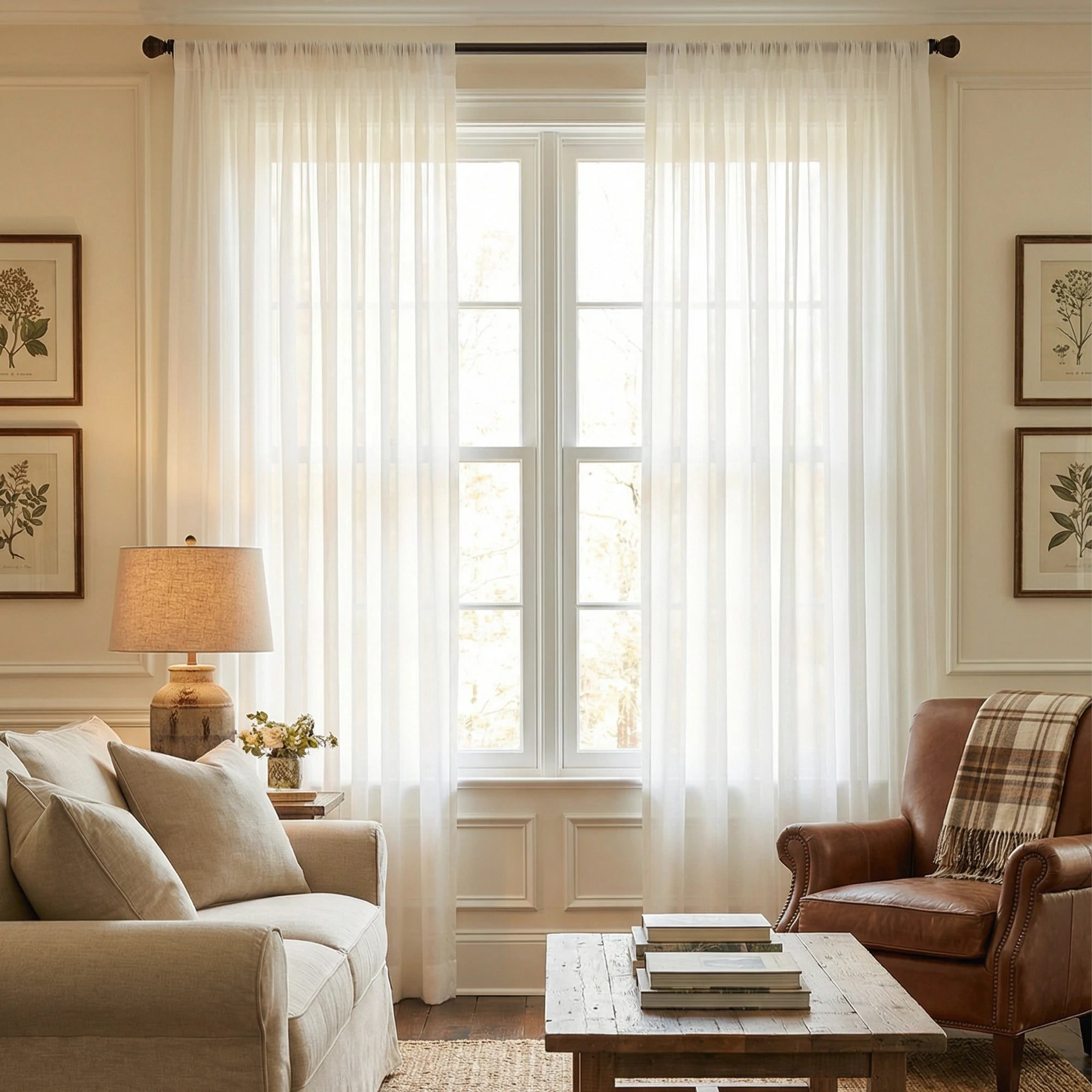 Lisa Semi Sheer Curtains