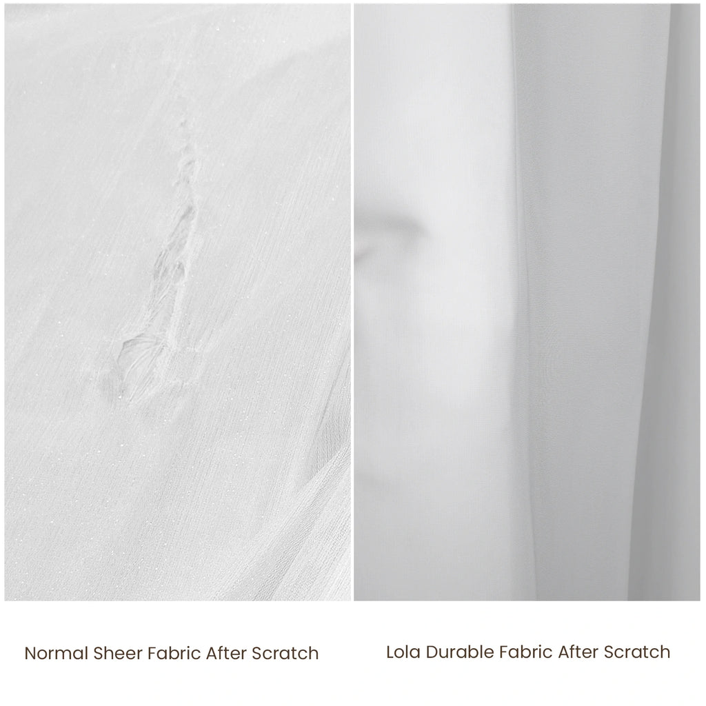 Lola Scratch Resistant Pet-Friendly Sheer Curtain