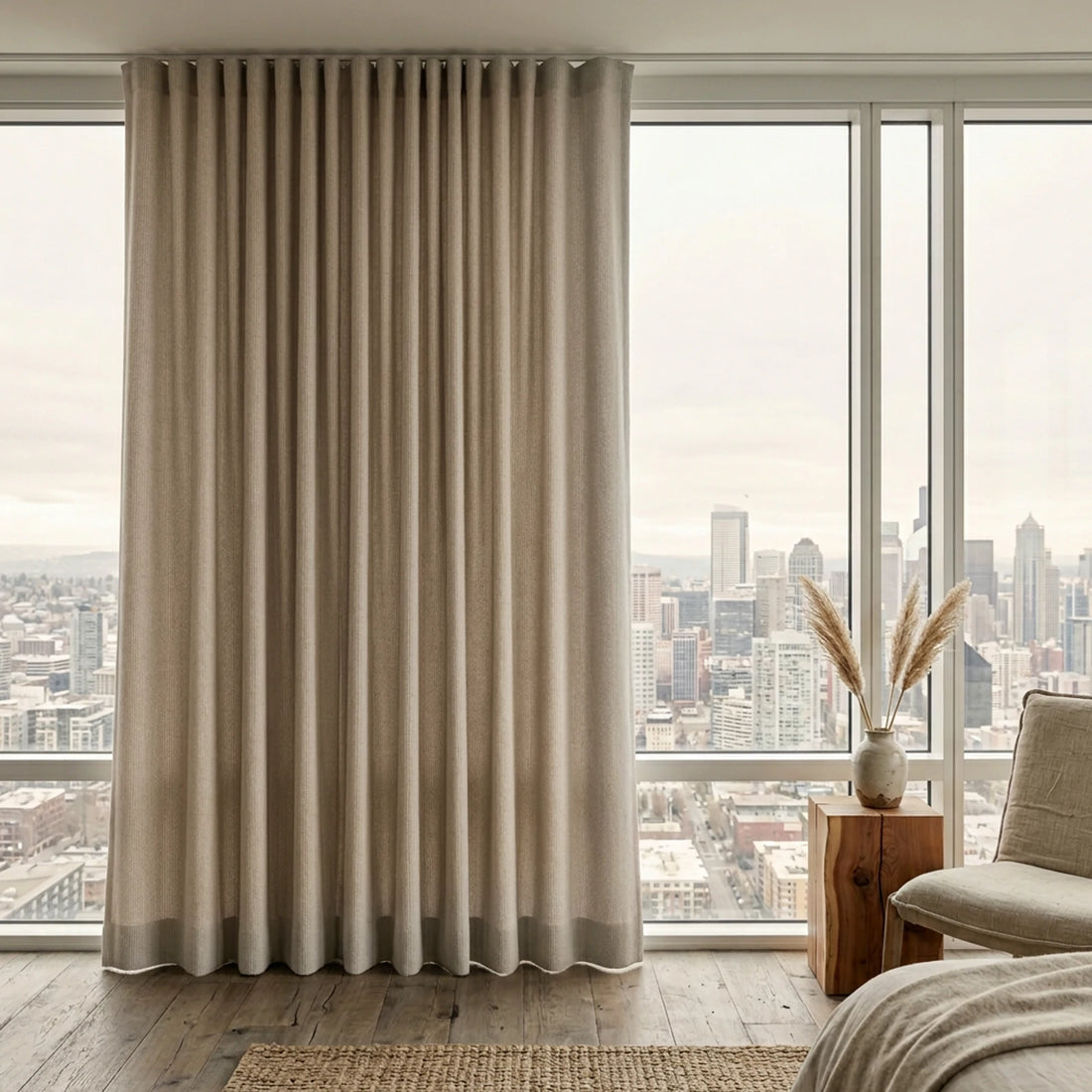 Lucas Cotton Look Blend Curtains