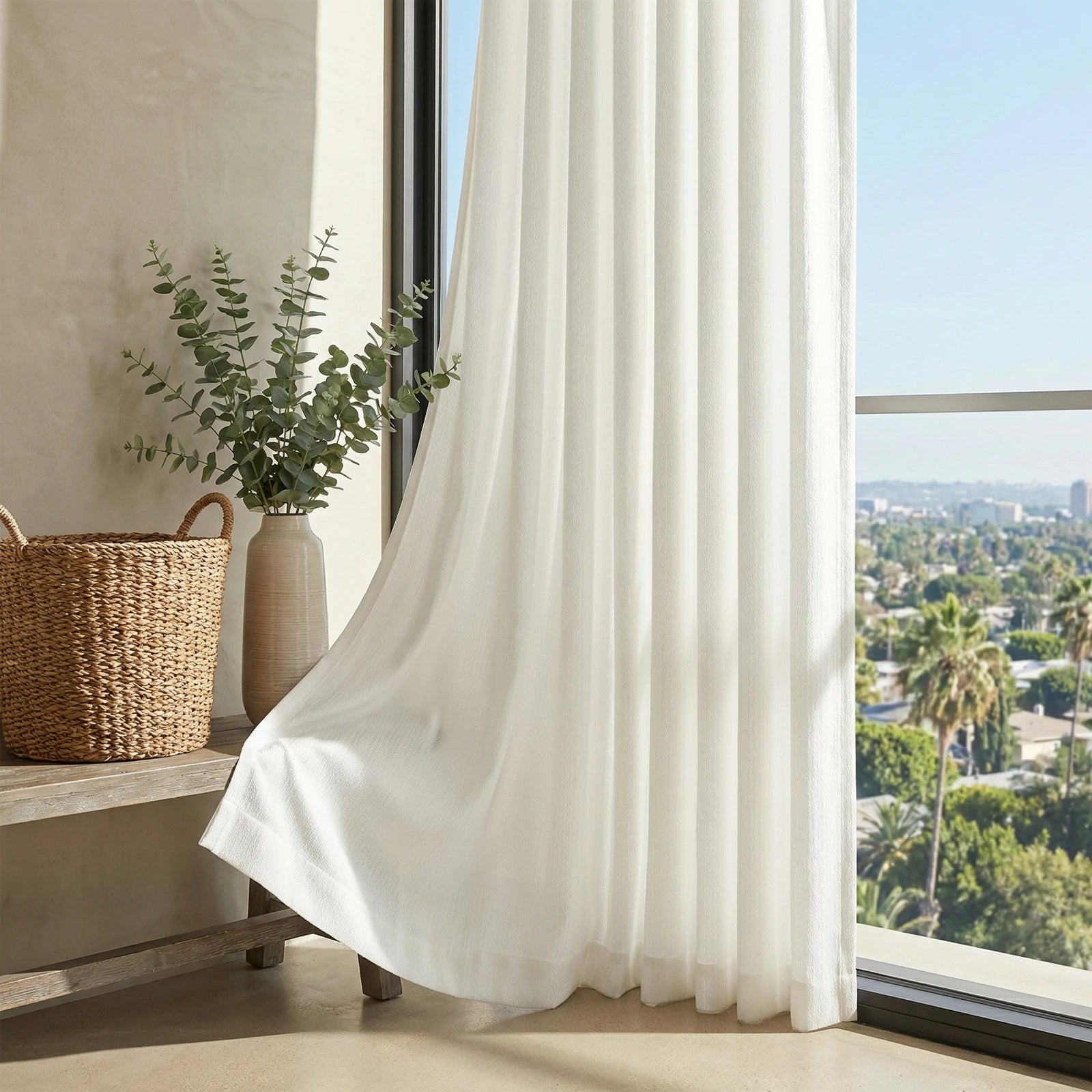 Lucas Cotton Look Blend Curtains