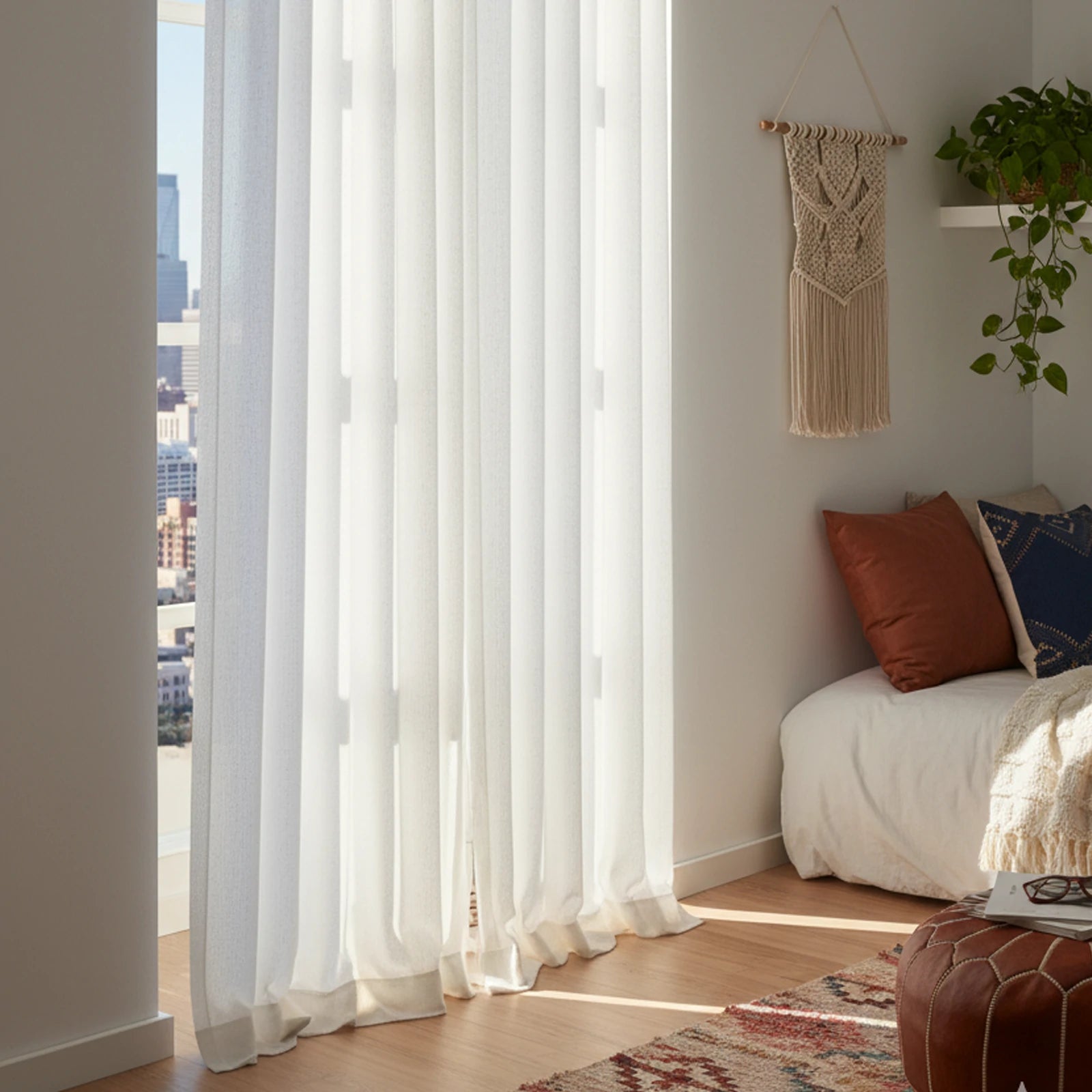 Lucas Cotton Look Blend Curtains