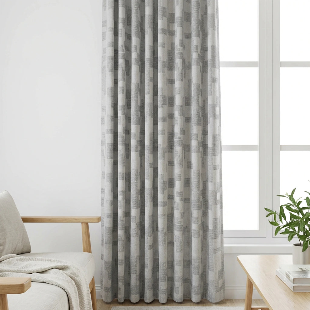 Luke Jacquard Textured Curtains