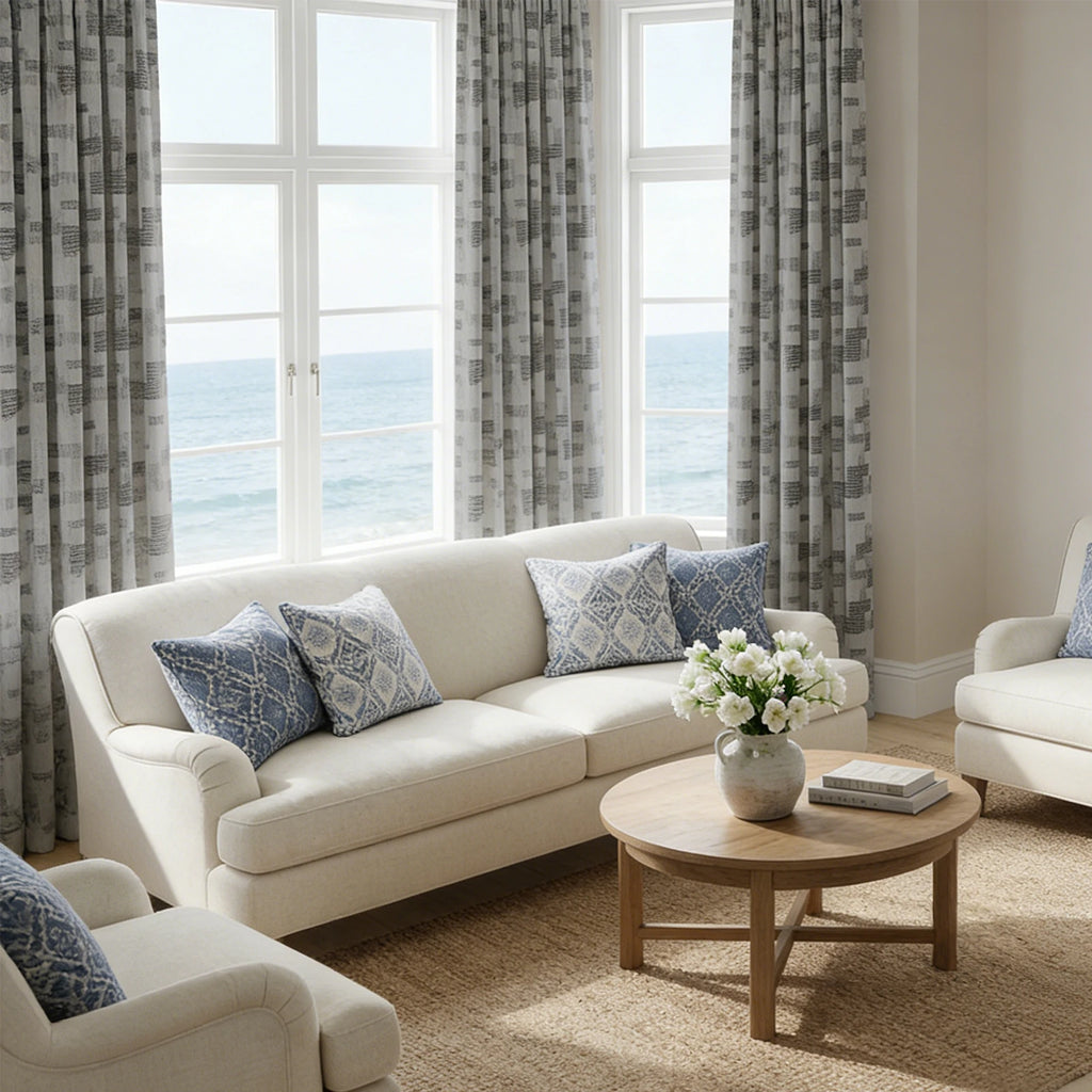 Luke Jacquard Textured Curtains