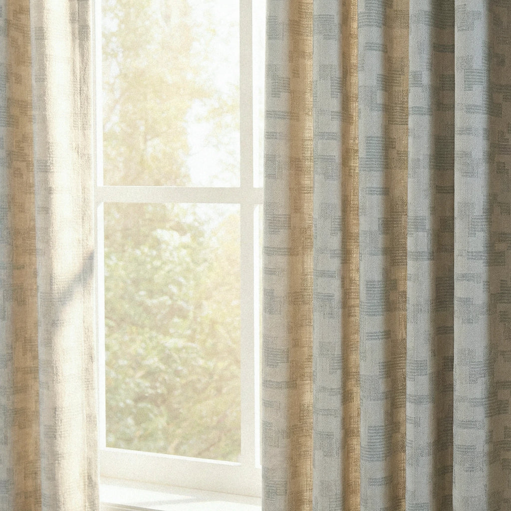 Luke Jacquard Textured Curtains