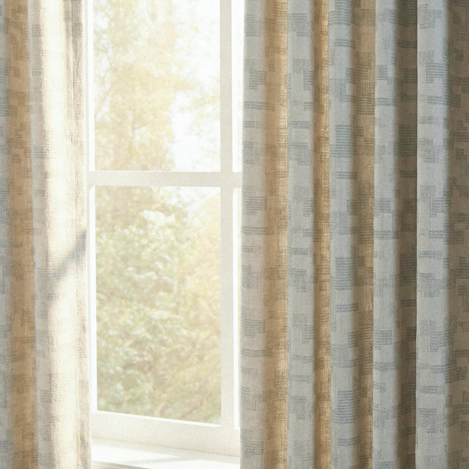 Luke Jacquard Textured Curtains
