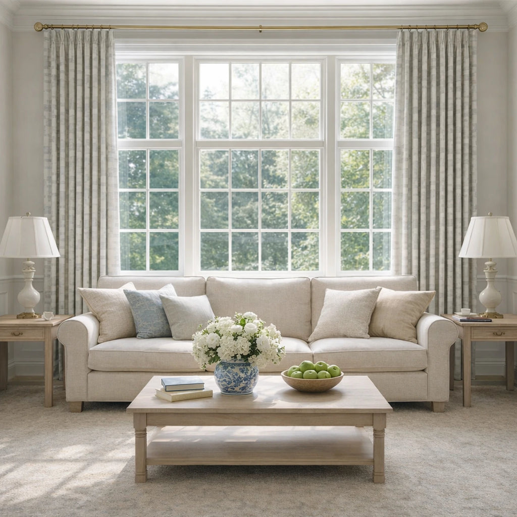 Luke Jacquard Textured Curtains