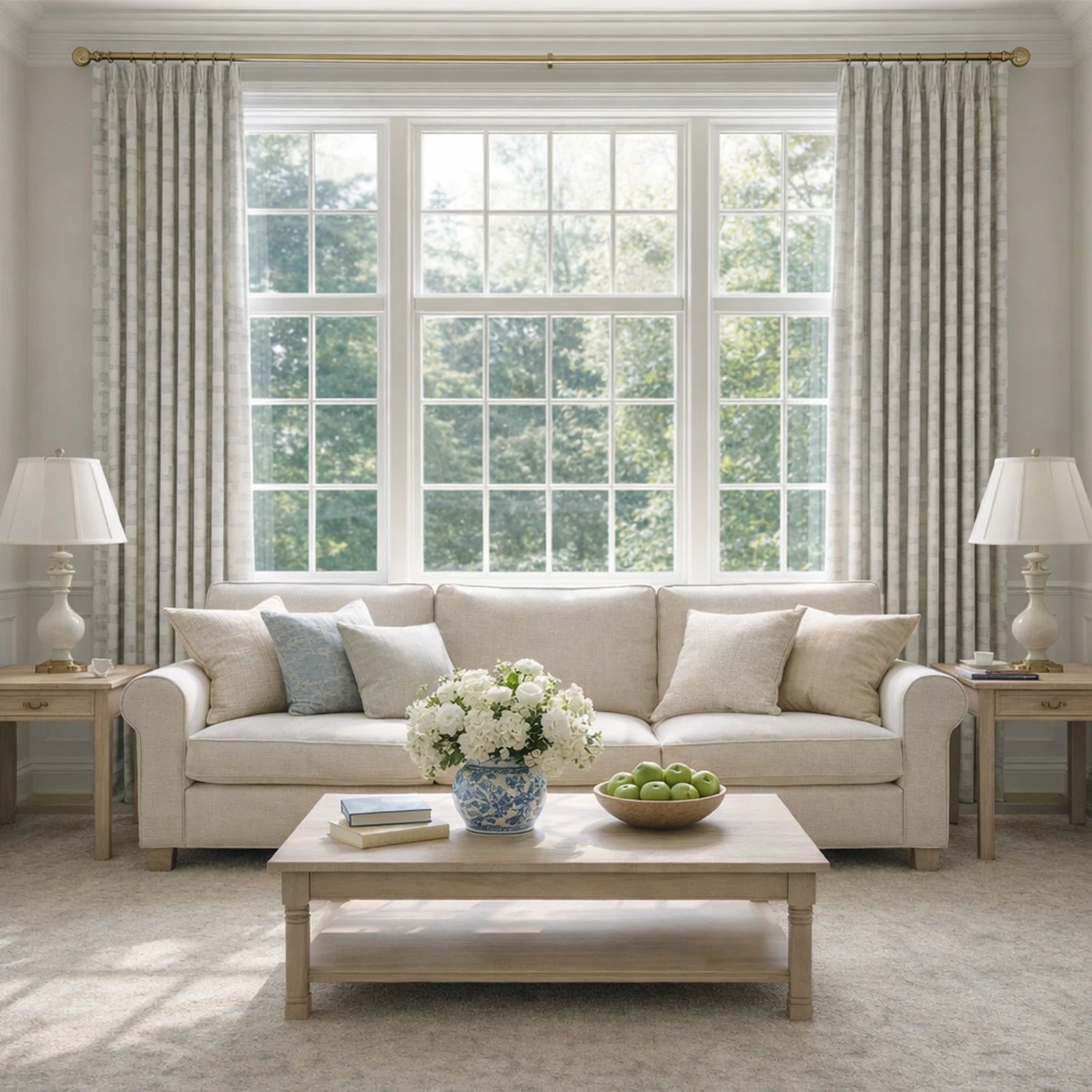 Luke Jacquard Textured Curtains