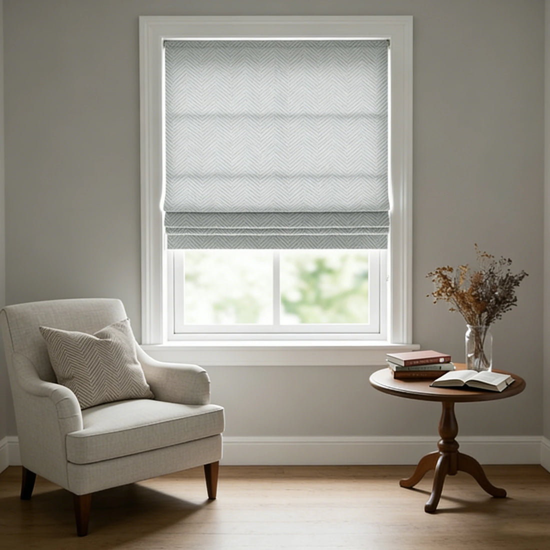 Mason Chevron Pattern Roman Shades
