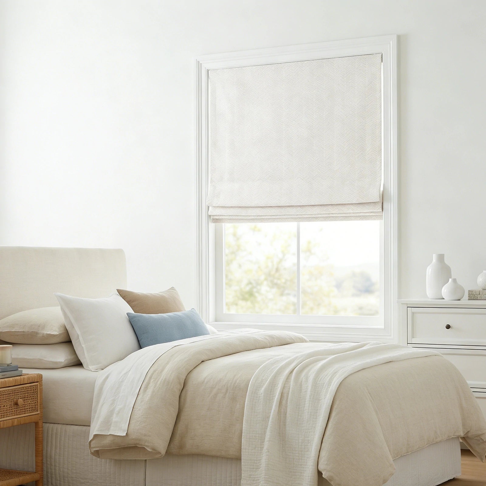 Mason Chevron Pattern Roman Shades