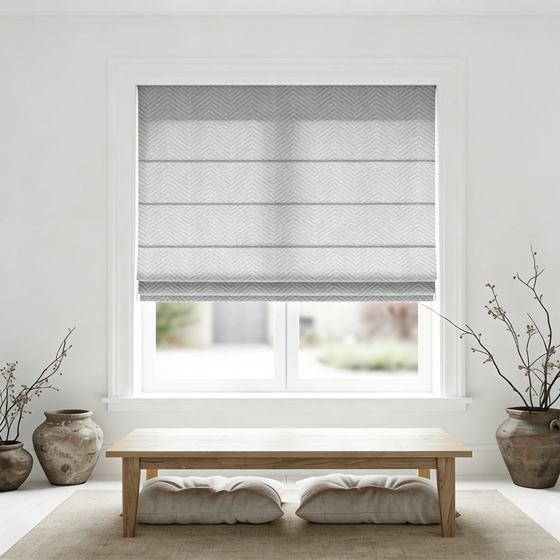 Mason Chevron Pattern Roman Shades