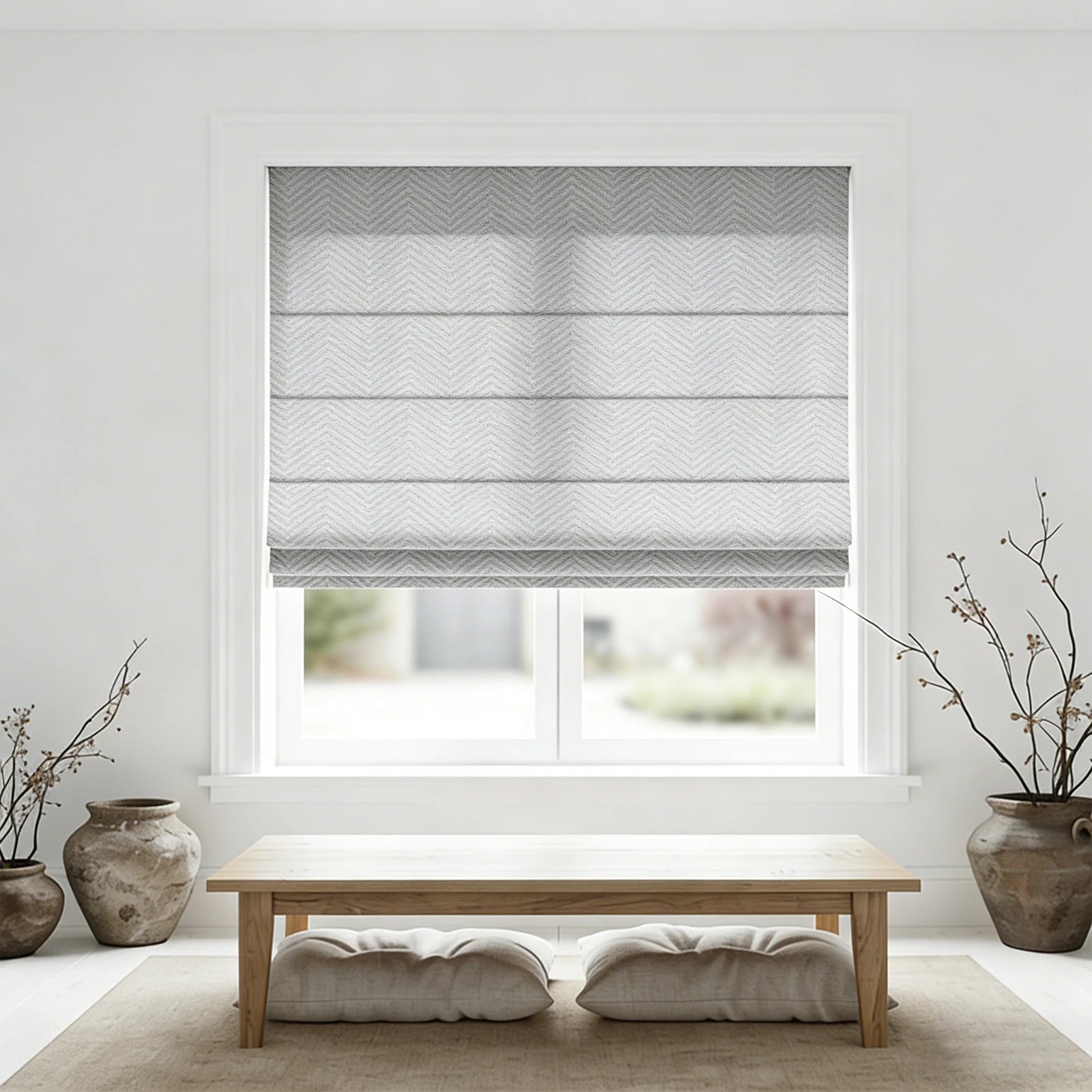 Mason Chevron Pattern Roman Shades