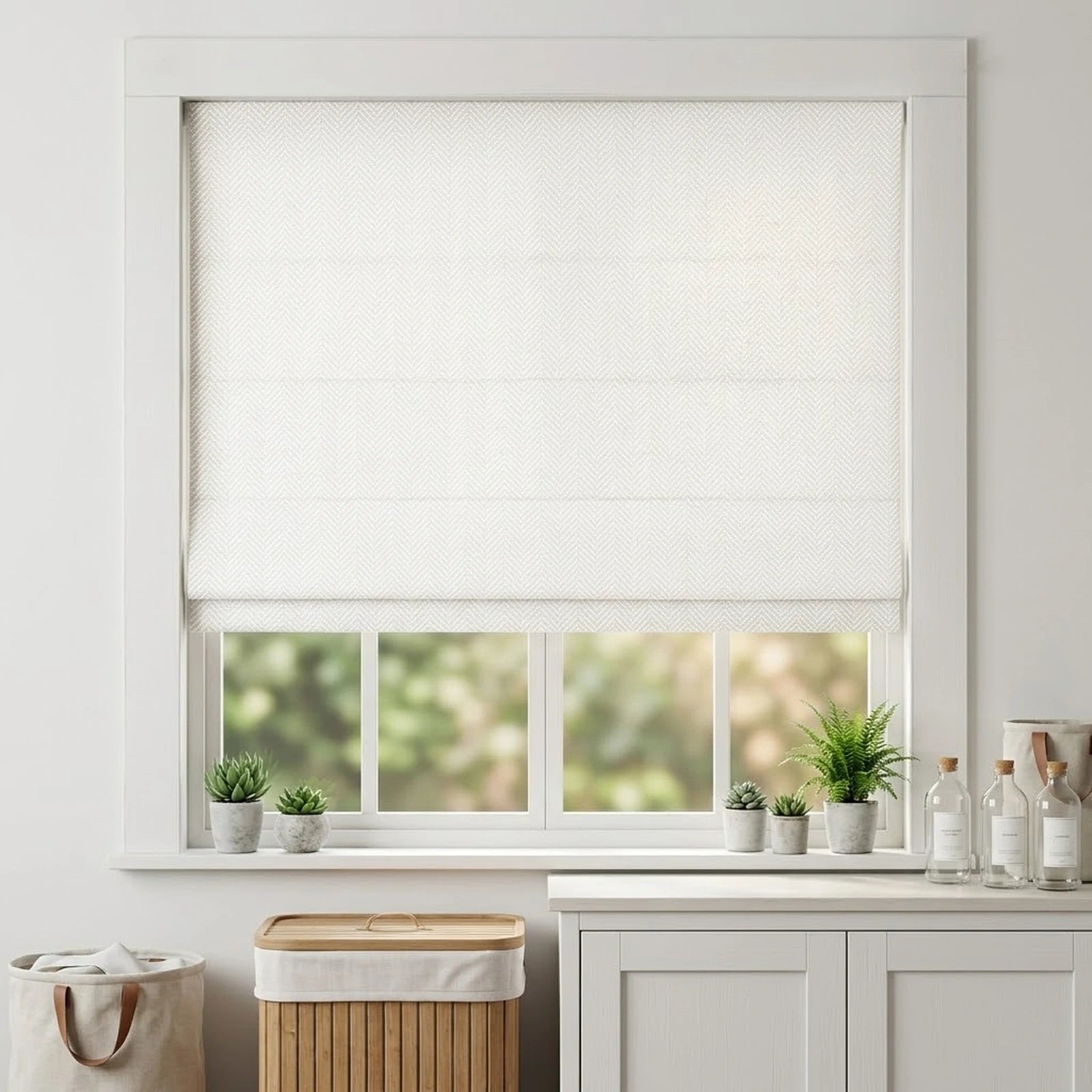 Mason Chevron Pattern Roman Shades