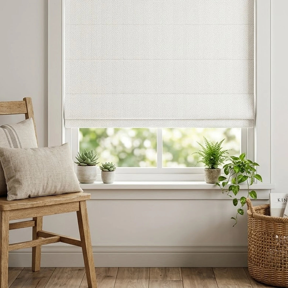 Mason Chevron Pattern Roman Shades