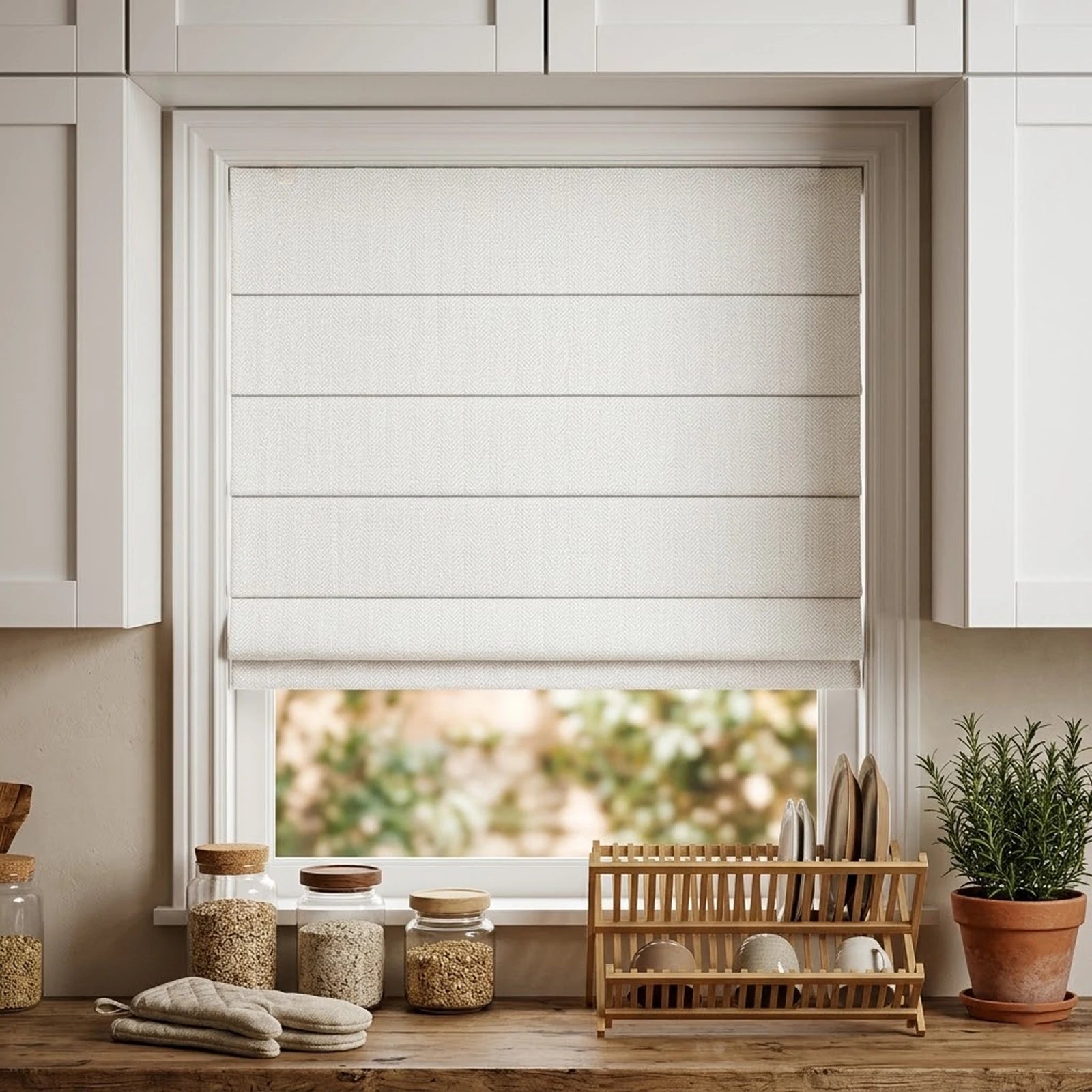 Mason Chevron Pattern Roman Shades
