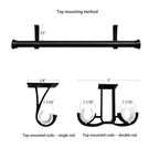 Custom curtain rod Mounting Type